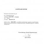 zaświadczenie